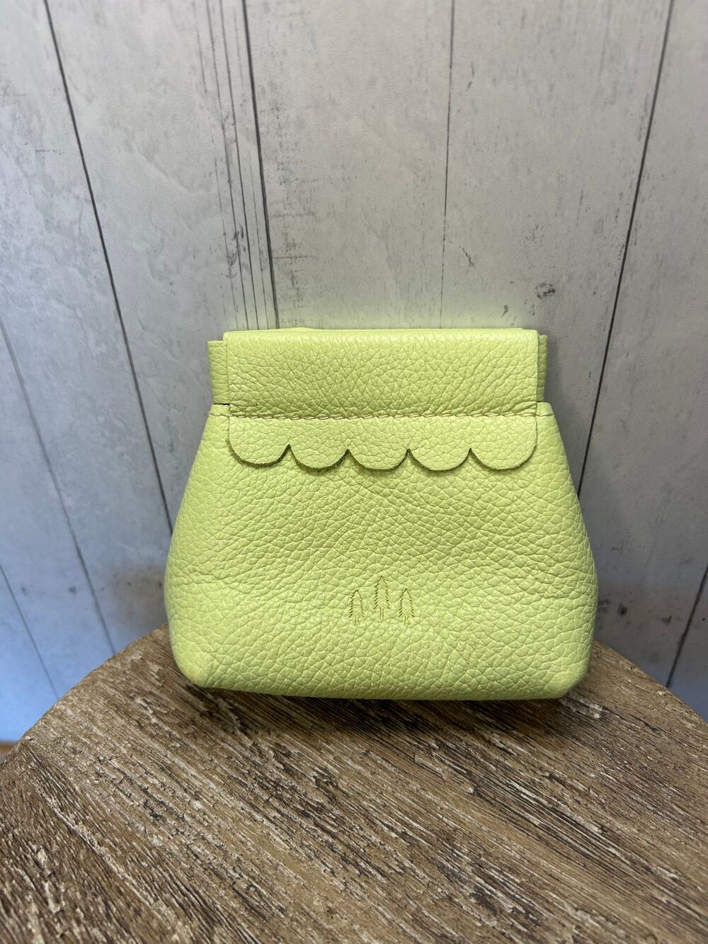 Portland Leather Penny Pouch SHADOW LIME Penny Pouch FAST SHIP Coin Purse